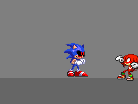 Sonic fear got knuckles EXE
