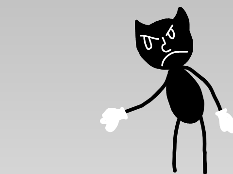 lenny cat tired of singing and brokes his mic