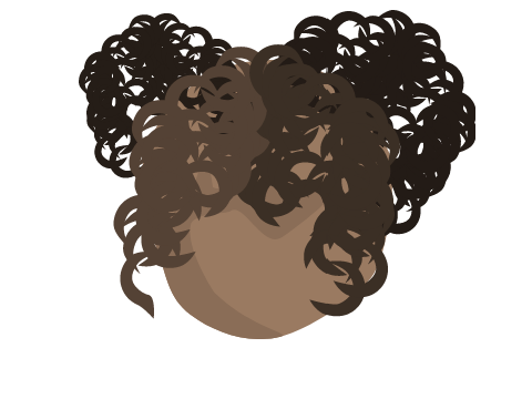 Trying to draw curly hair