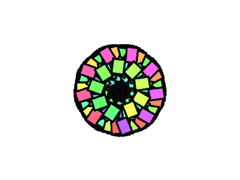 Spinning square’s-Pen animation