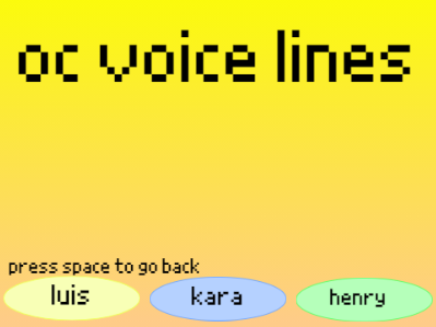 OC lines for animation series (The Hidden Map)