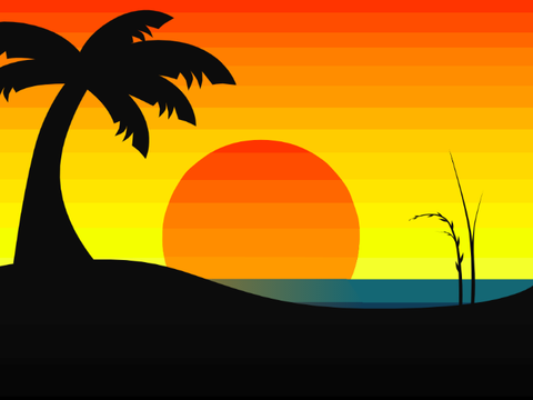 Beach Sunset || Art