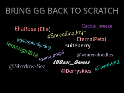 Petition to bring @Gardengirl818 Back!!