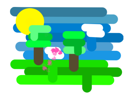 Attempt at flat art