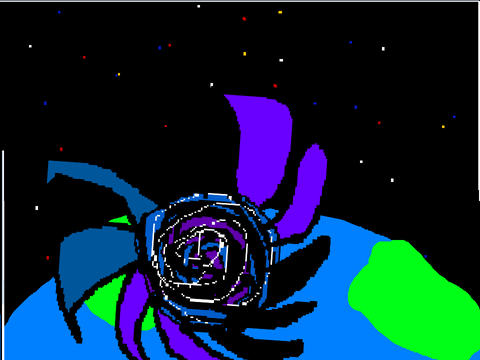 A blackhole forms over earth!