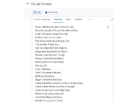Fabulous Cover by Google Translate