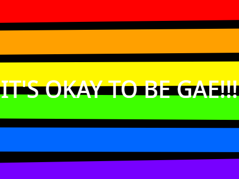 IT'S OKAY TO BE GAE!!!