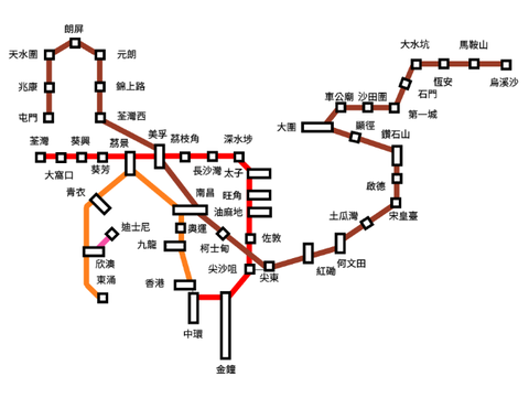 港鐵 乘換案內
