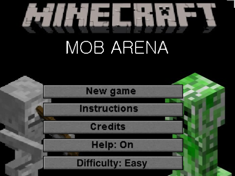 minecraft mob arena game