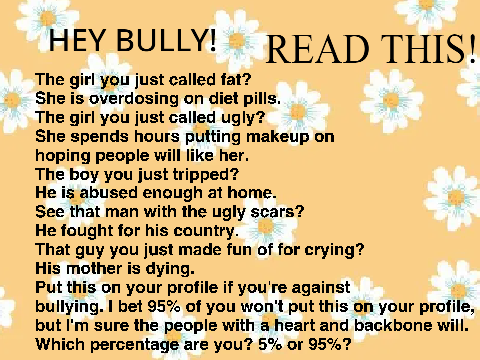 BULLIES ARE BAD