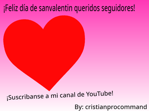 ¡Feliz día de san valentin!