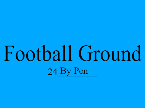 Football Ground by Pen