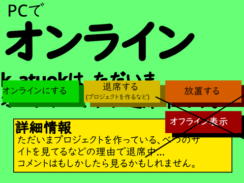 k_atuokの状況が分かるプロジェクト