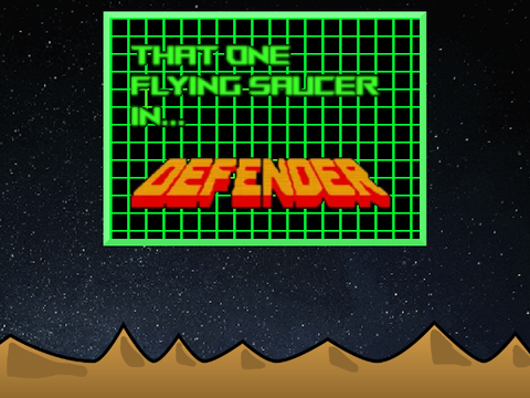 That One Flying Saucer in Defender