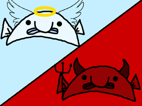 Angel and devil BlObFiSh
