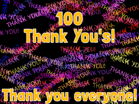 Thank you for 100 Followers!