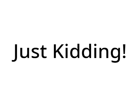 April Fools! I'm not leaving