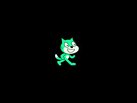 ranbow sratch cat
