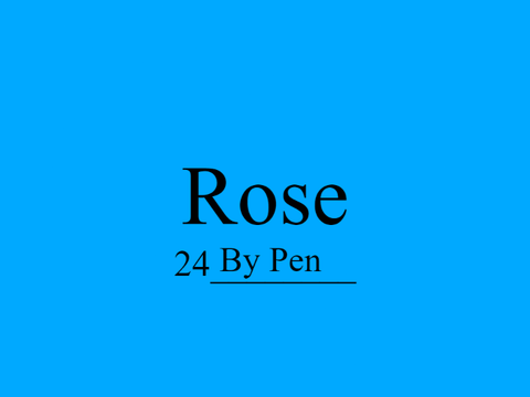 Flower By Pen