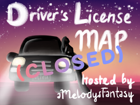 (closed) drivers license || open palette map
