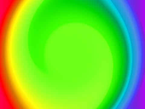 3D effect with rainbow!