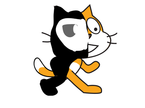 Scratch Cat Sprite but it looks like puro infection