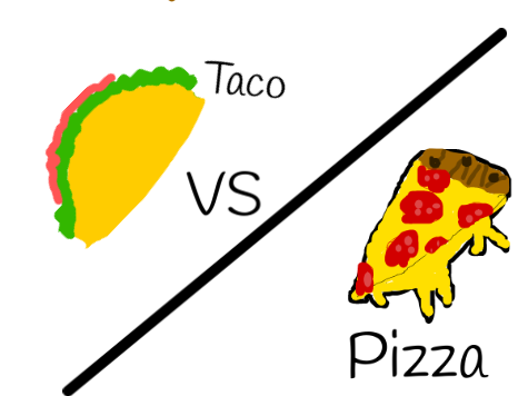 Taco or pizza   