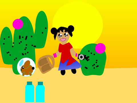 OC in the desert