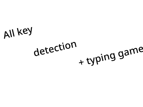 Simple typing game [+ detects ALL keys]