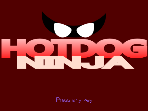 Hotdog Ninja Title Screen Candidate