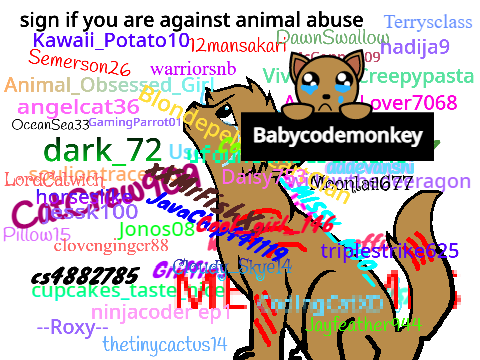 Sign If You Are Against Animal Abuse!!! remix remix remix remix remix remix remix remix remix… remix