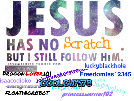 Sign your username or name if you accept Christ! remix