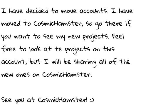 I HAVE MOVED ACCOUNTS