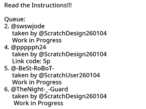 Logo request queue
