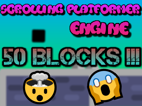 50 Blocks Scrolling Platformer Engine! #Games #Art #All