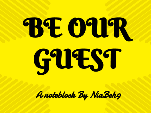 Be Our Guest Noteblock