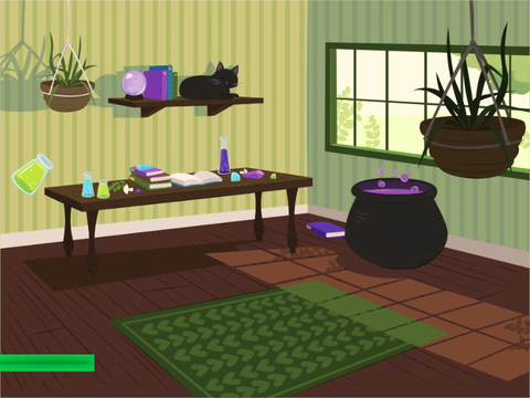 Catch the witch’s potions 