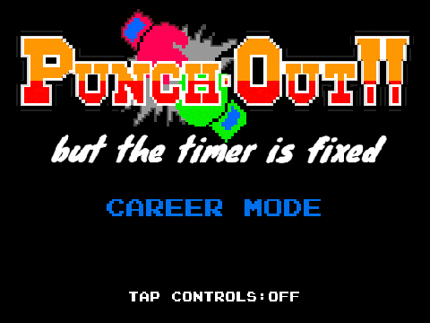 New Punch-Out!! Engine Showcase but the timer is always the same