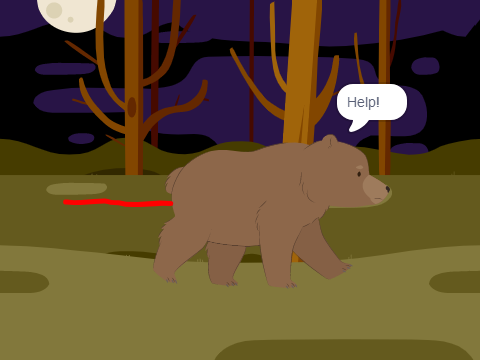 Pathetic bear