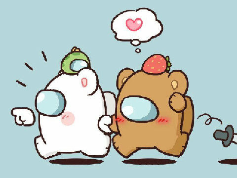 Milk & Mocha as Among us 