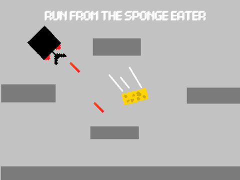 rUN FROM THE SPONGE EATER