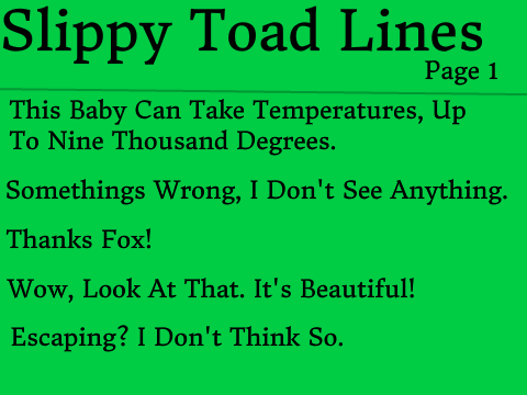 Slippy Toad Lines for TheGreatestTim remix