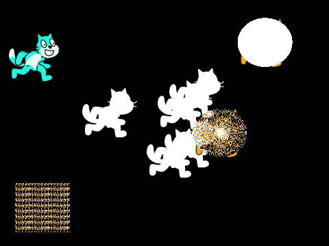 Cursed sdcratch cat