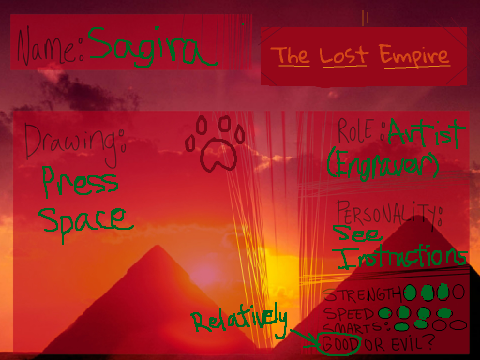 The Lost Empire Sign-Up: Sagira