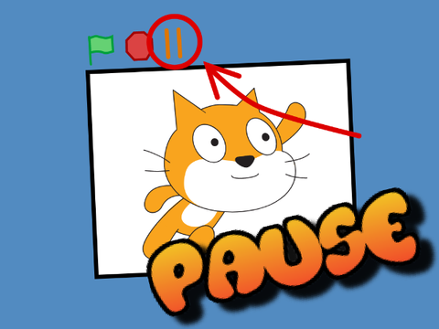 How to PAUSE Scratch Projects!
