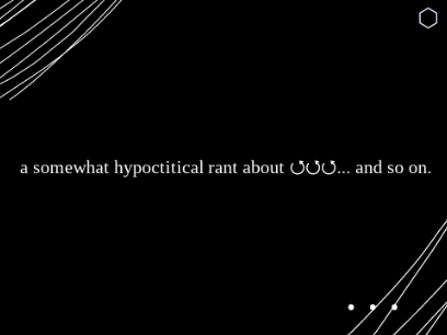 ...so