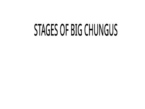 stages of big chungus