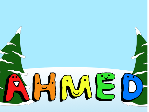My name animated but better.