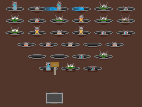 Whack-a-mole game