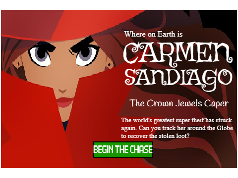 Where on the Earth is Carmen Sandiago? 